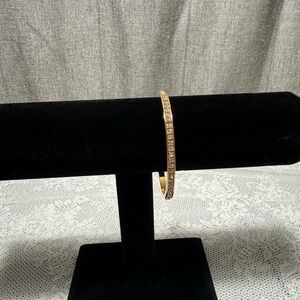 Avon Gold Bracelet with Crystal Accents